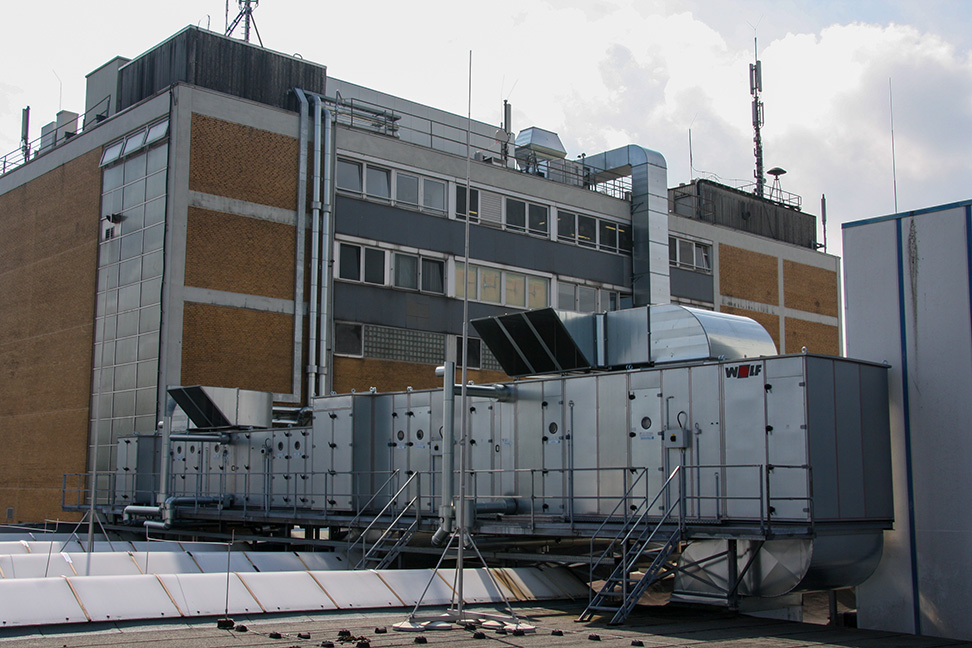 Be- und Entlüftung Produktionshalle